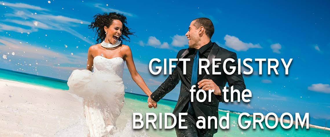 sample registry page for bride and groom